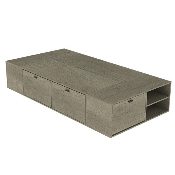 Cama box plaza y media